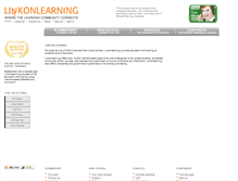 Tablet Screenshot of linkonlearning.com